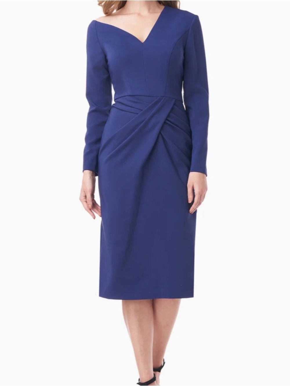 NWT Kay Unger Modele Twist Front Sheath Dress size 10